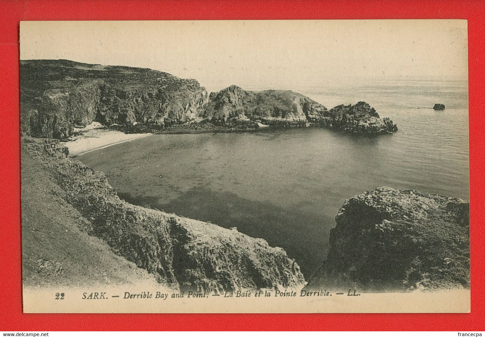 005229 - ROYAUME-UNI - ILE DE SARK - La Baie Et La Pointe Derrible - Sark