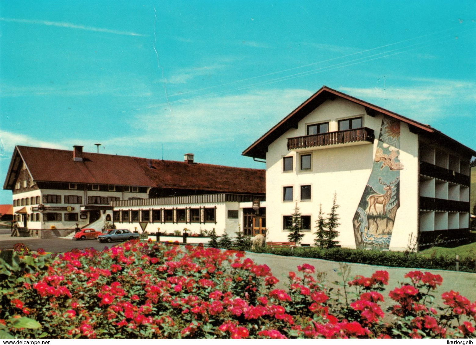 BUFLINGS Bei Oberstaufen Allgäu 1977 Privatkarte " ENGEL Alpengasthof Kurhotel " - Oberstaufen