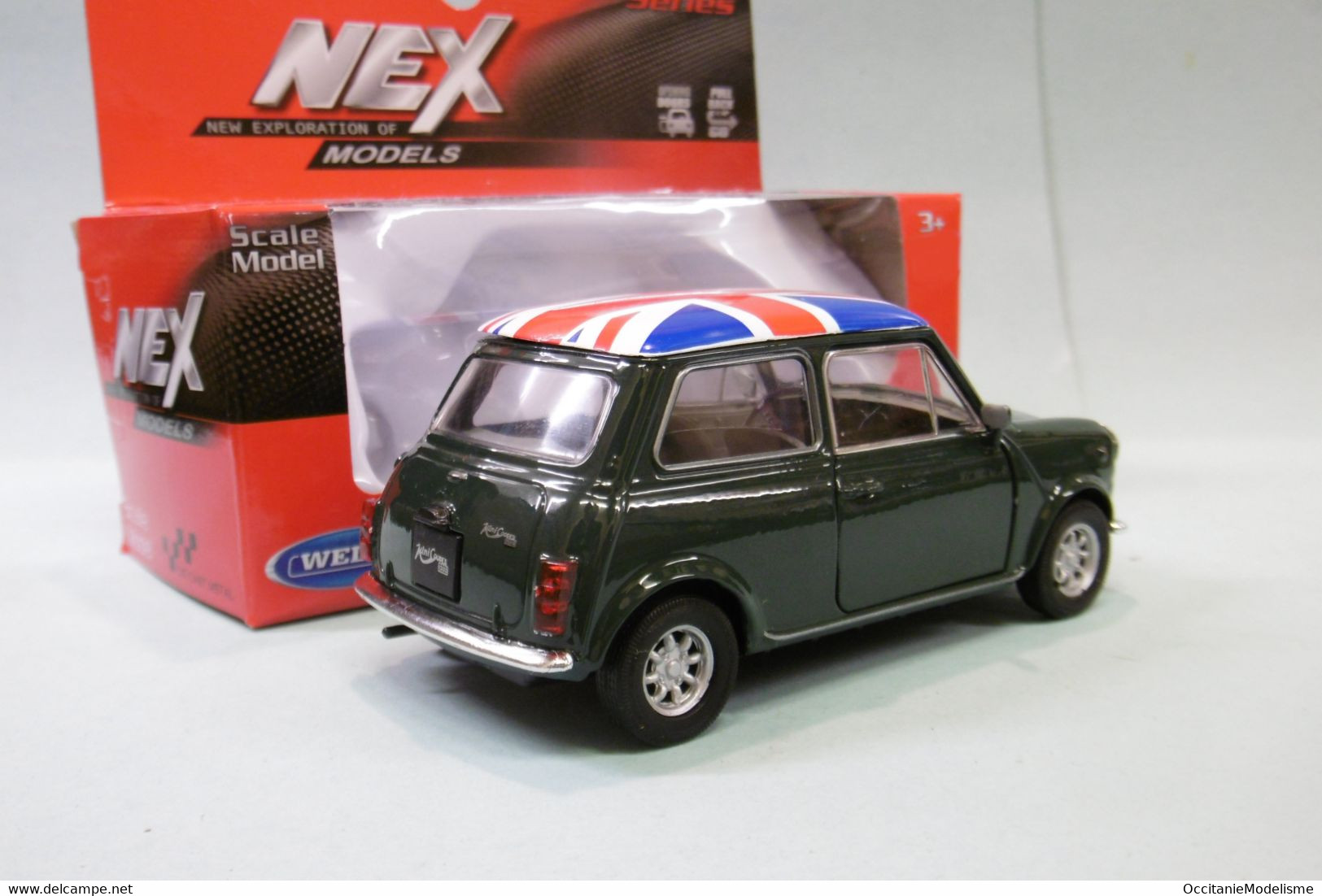 Welly Nex - MINI COOPER Vert Réf. 43609 BO 1/30 - Echelle 1:32