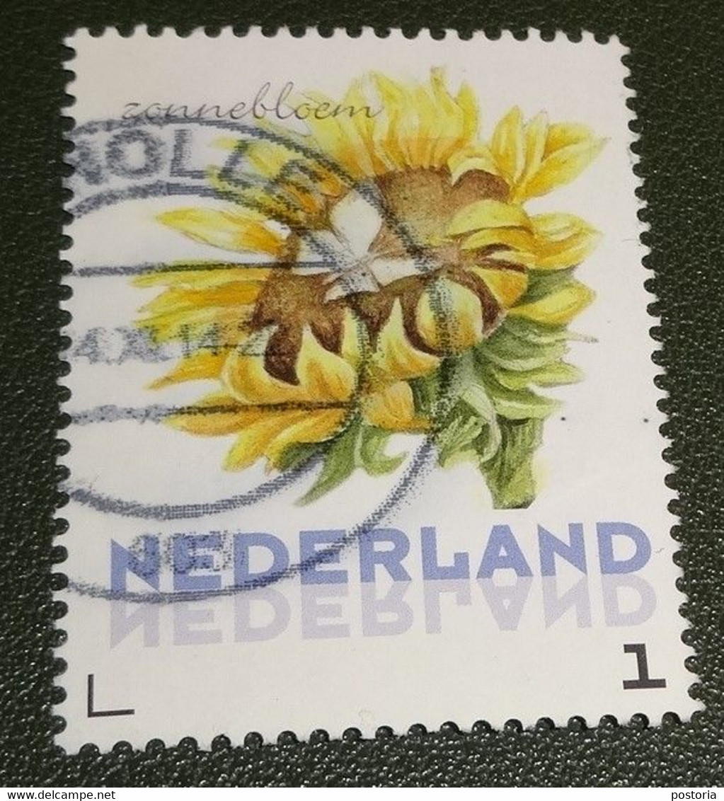 Nederland - NVPH - 3012 - 2014 - Persoonlijke Gebruikt - Cancelled - Brinkman - Zonnebloem - Timbres Personnalisés