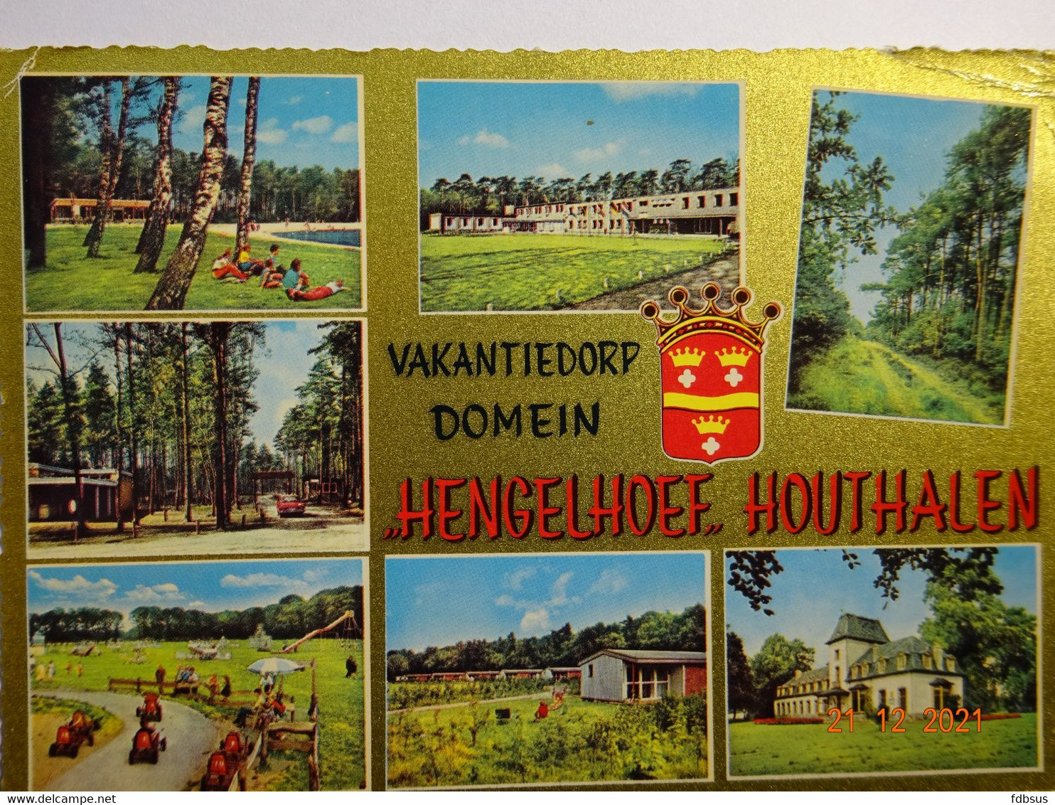 1970 Vakantiedorp Domein HENGELHOEF - 6 Foto's Op Kaart - Ed Kruger 1026/10 - Zie Scan Voor Zegels En Eventuele Slogan S - Houthalen-Helchteren