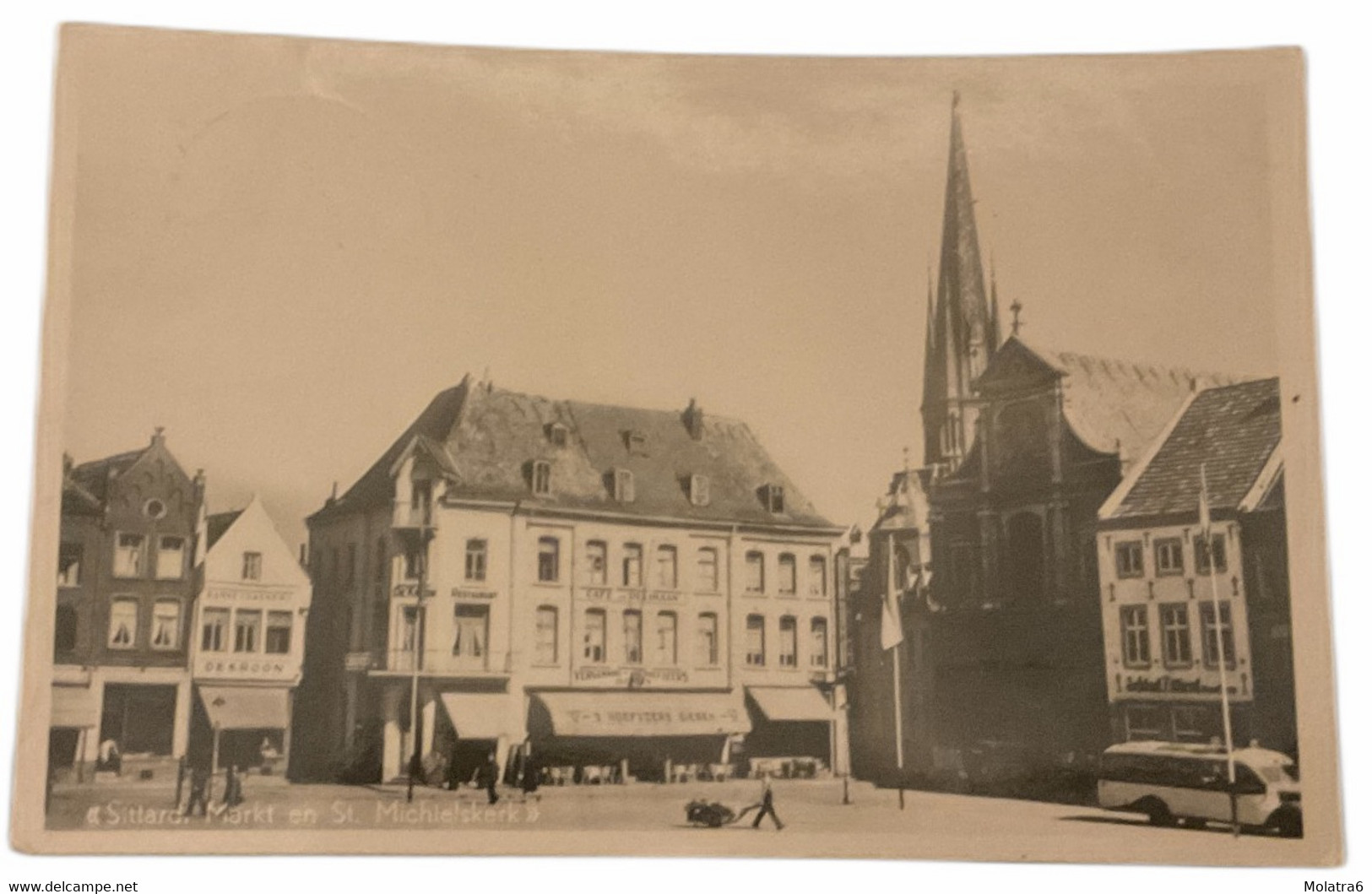 #935 - Markt En St. Michielskerk, Sittard 1950 (LB) - Sittard