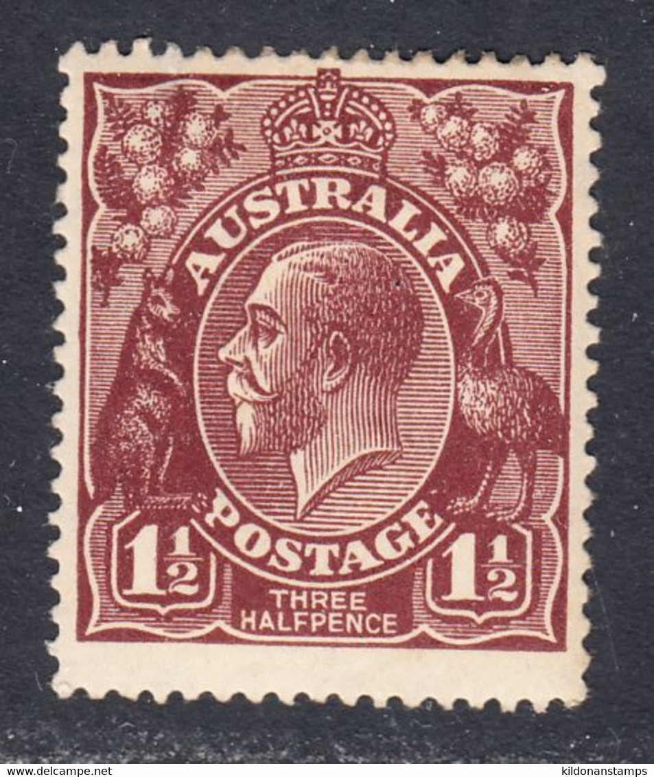 Australia 1924 Mint Mounted, Wmk 5, Deep Red-brown, See Notes, Sc# ,SG 59 - Ungebraucht