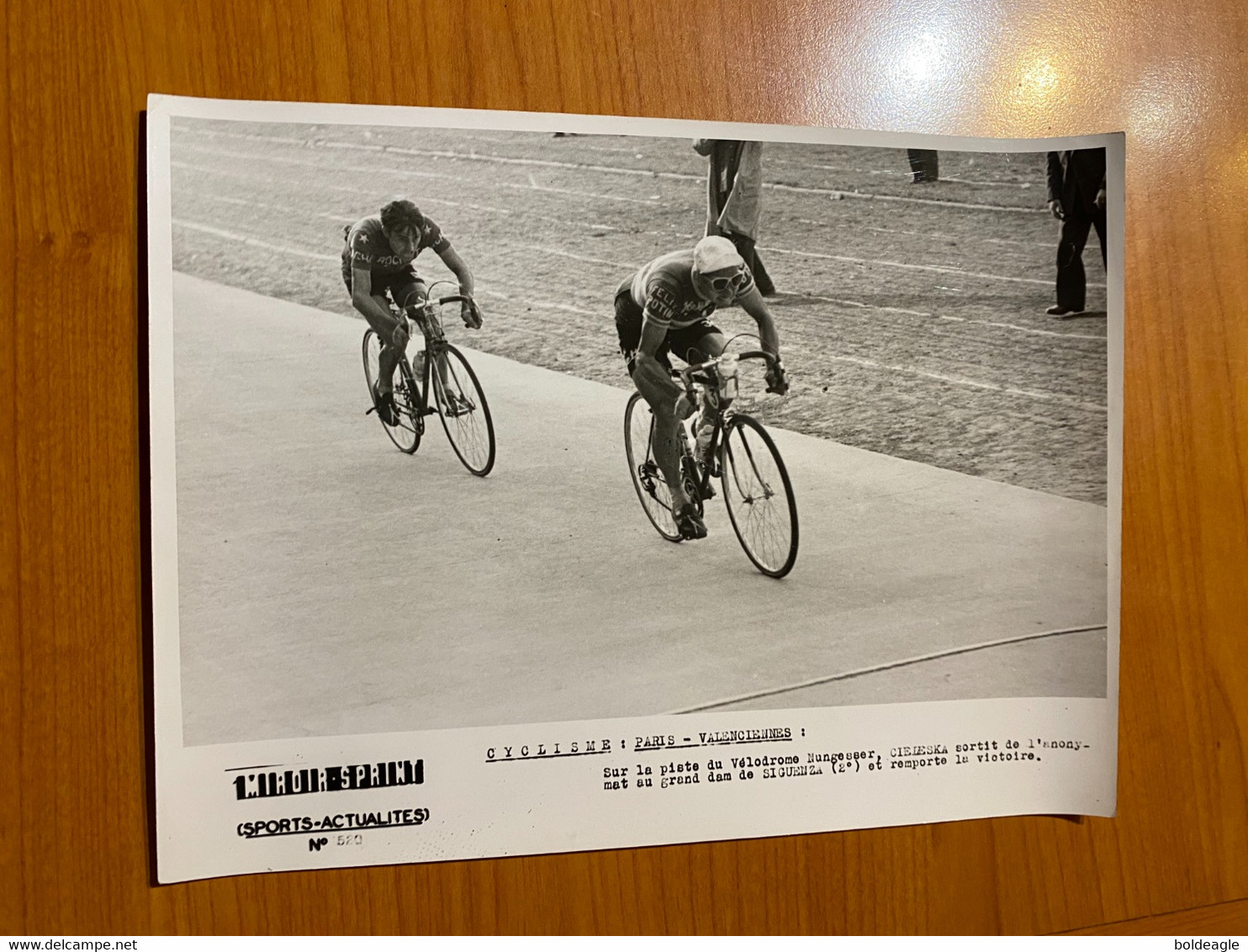 Photo Originale 24*18 Cms - PARIS /VALENCIENNES - - Cycling