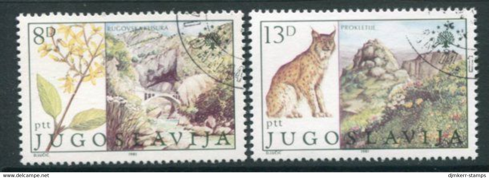 YUGOSLAVIA 1981 European Nature Protection I Used..  Michel 1908-09 - Used Stamps