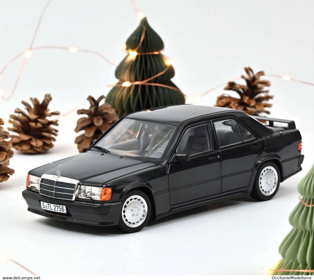 Norev - MERCEDES-BENZ 190 E 2.3-16 W201 1984 Noir Métallisé Réf. 183830 Neuf NBO 1/18 - Norev