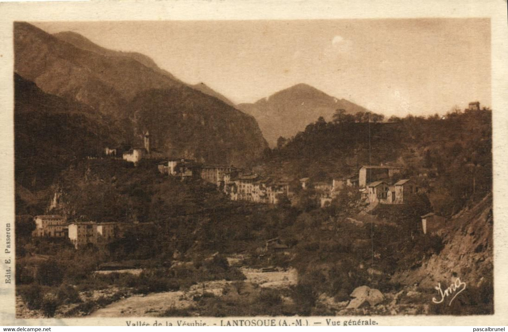 LANTOSQUE - VUE GENERALE - VALLEE DE LA VESUBIE - Lantosque