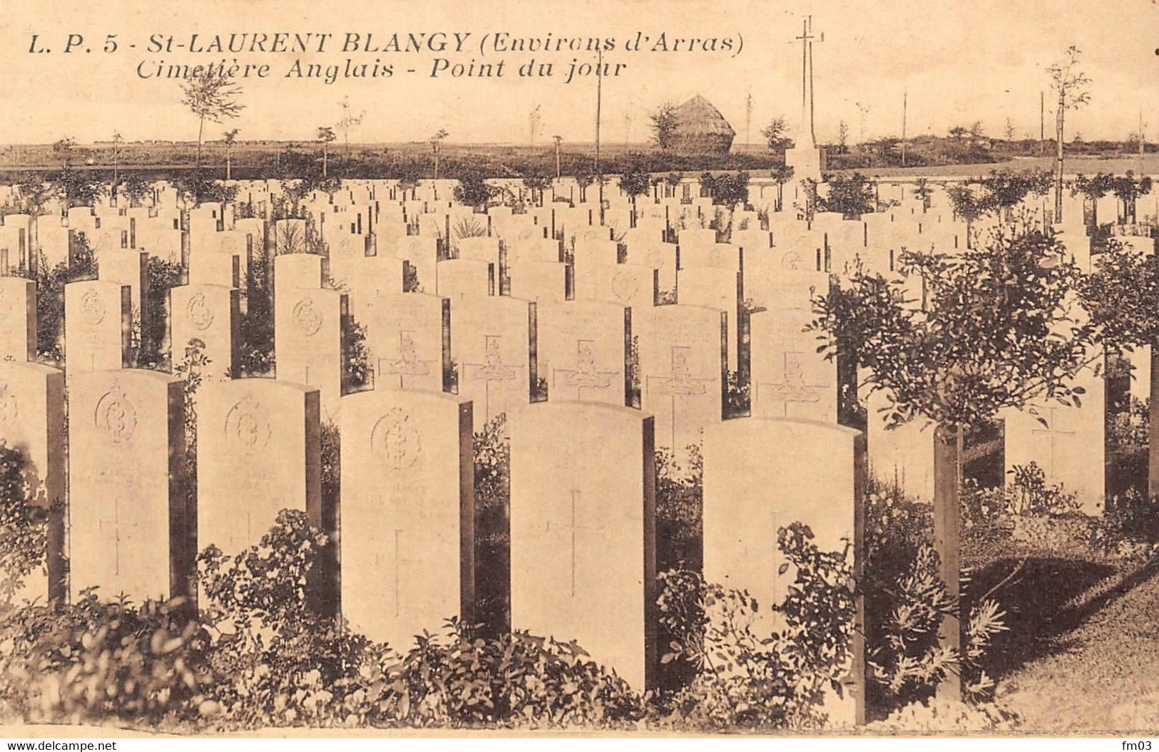 Saint St Laurent Blangy Canton Arras Cimetière Anglais Guerre 1914 1918 - Saint Laurent Blangy