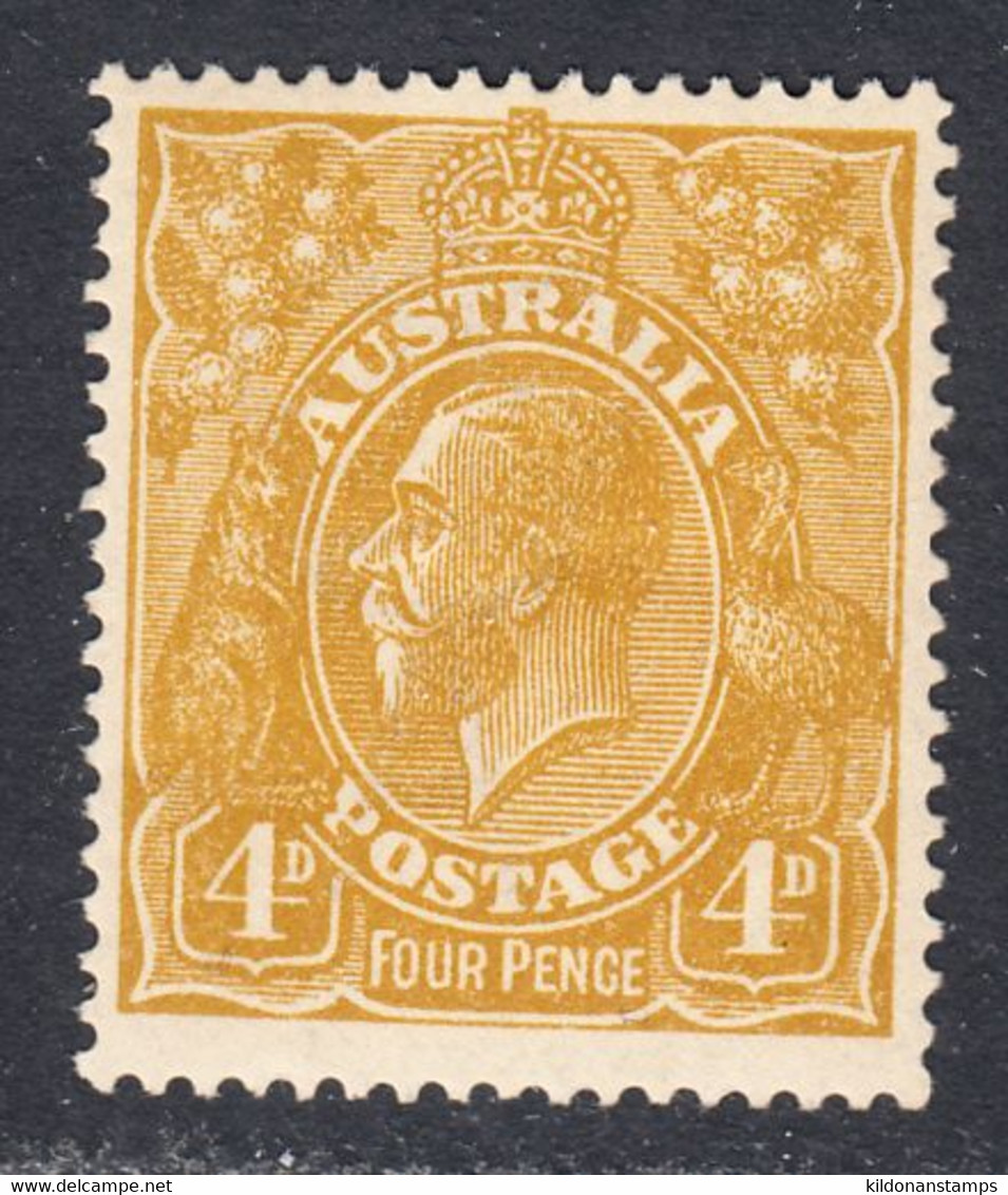Australia 1924 Mint No Hinge, Wmk 5, Olive-yellow, Sc# ,SG 80 - Nuovi