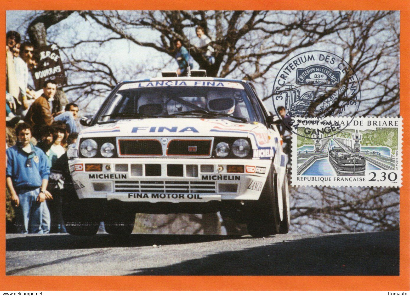 Carte Maximum - France - 33e Rallye Criterium Des Cevennes - Lancia Integrale HF - Bruno Saby - Rallyes