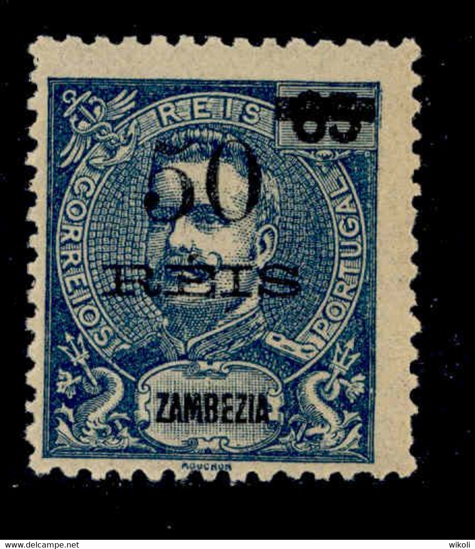 ! ! Zambezia - 1905 King Carlos OVP 50 R - Af. 54 - MVLH - Sambesi (Zambezi)