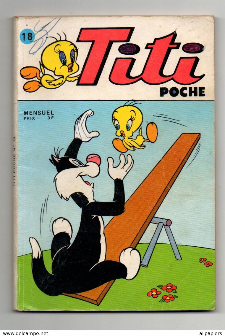 Petit Format Titi Poche N°18 Jeux D'eau - Kronos - Pancho Vanilla - Bugs Bunny - Poissons Et Poisse De 1975 - Sagédition