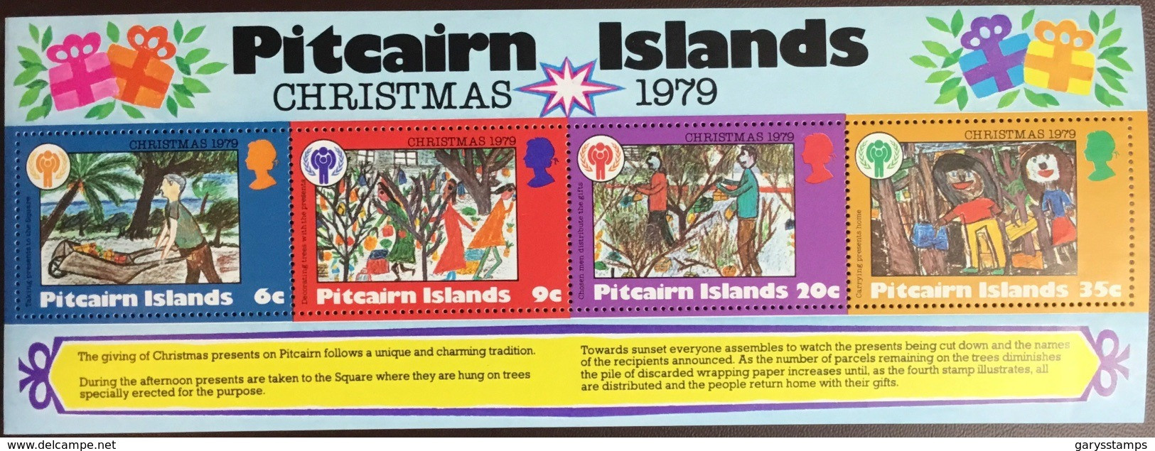 Pitcairn Islands 1979 Christmas Minisheet MNH - Pitcairn Islands