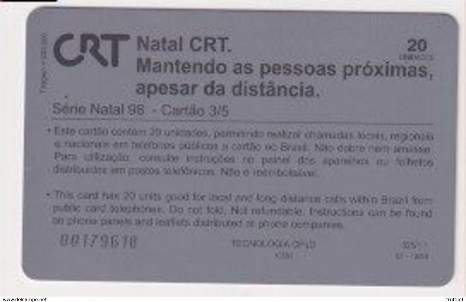 TK 00295 BRAZIL - CRT - Weihnachten