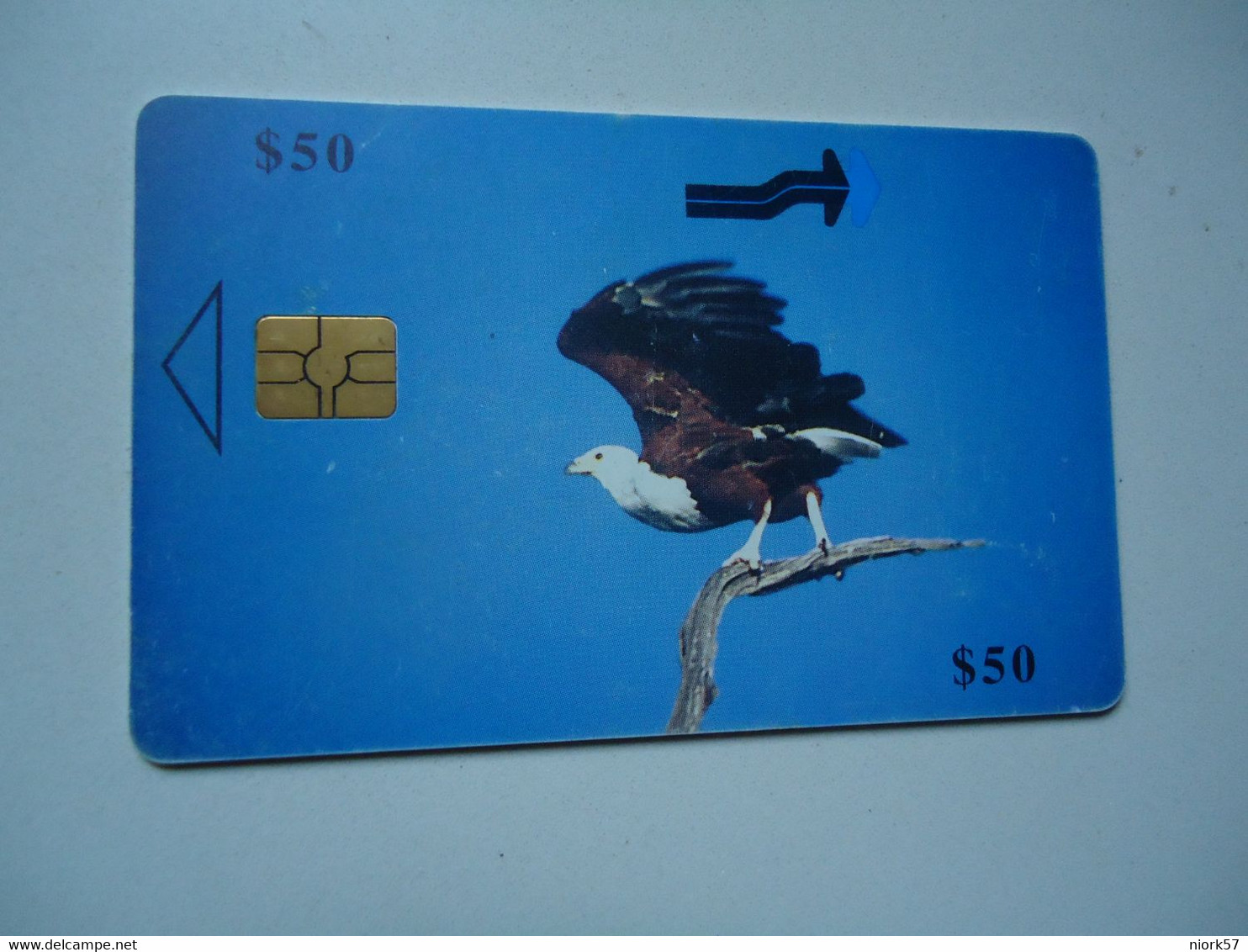 ZIMBABWE  USED CARDS  BIRD BIRDS EAGLES - Adler & Greifvögel