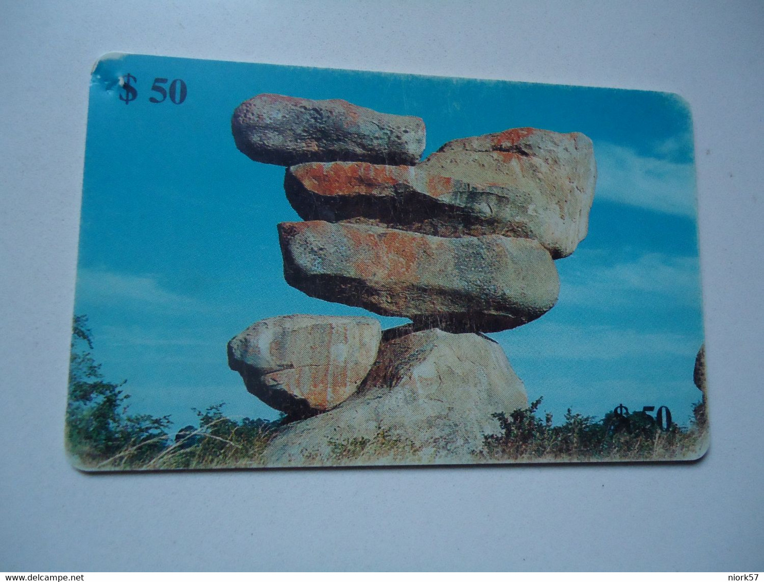 ZIMBABWE  USED CARDS CULTURAL   LANDSCAPES  STONE - Zimbabwe