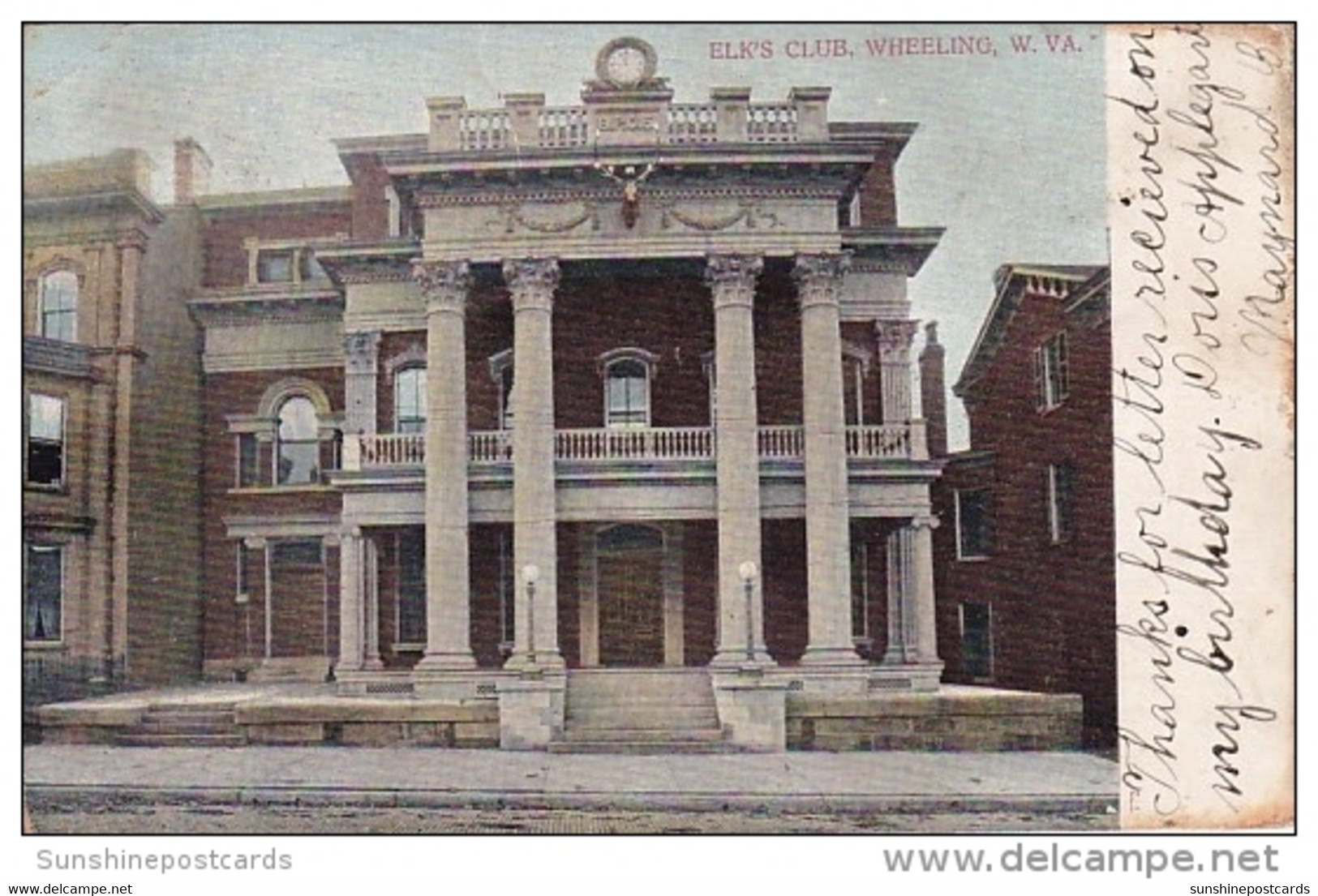 Elk's Club Wheeling West Virginia 1906 - Wheeling