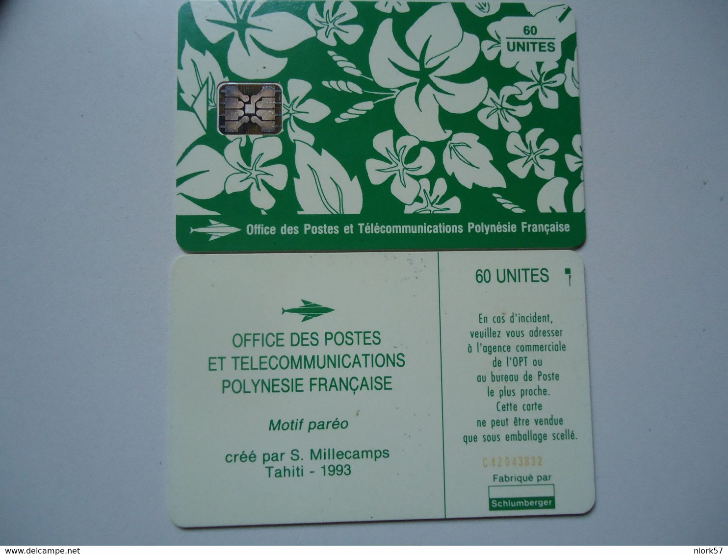 POLYNESIA FRENCH   USED CARDS  FLOWERS - Polynésie Française