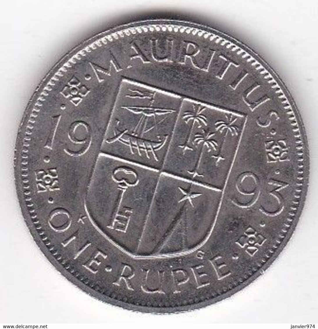 Maurice 1 Rupee 1993, Seewoosagur Ramgoolam, En Cupronickel , KM# 55 - Mauritius