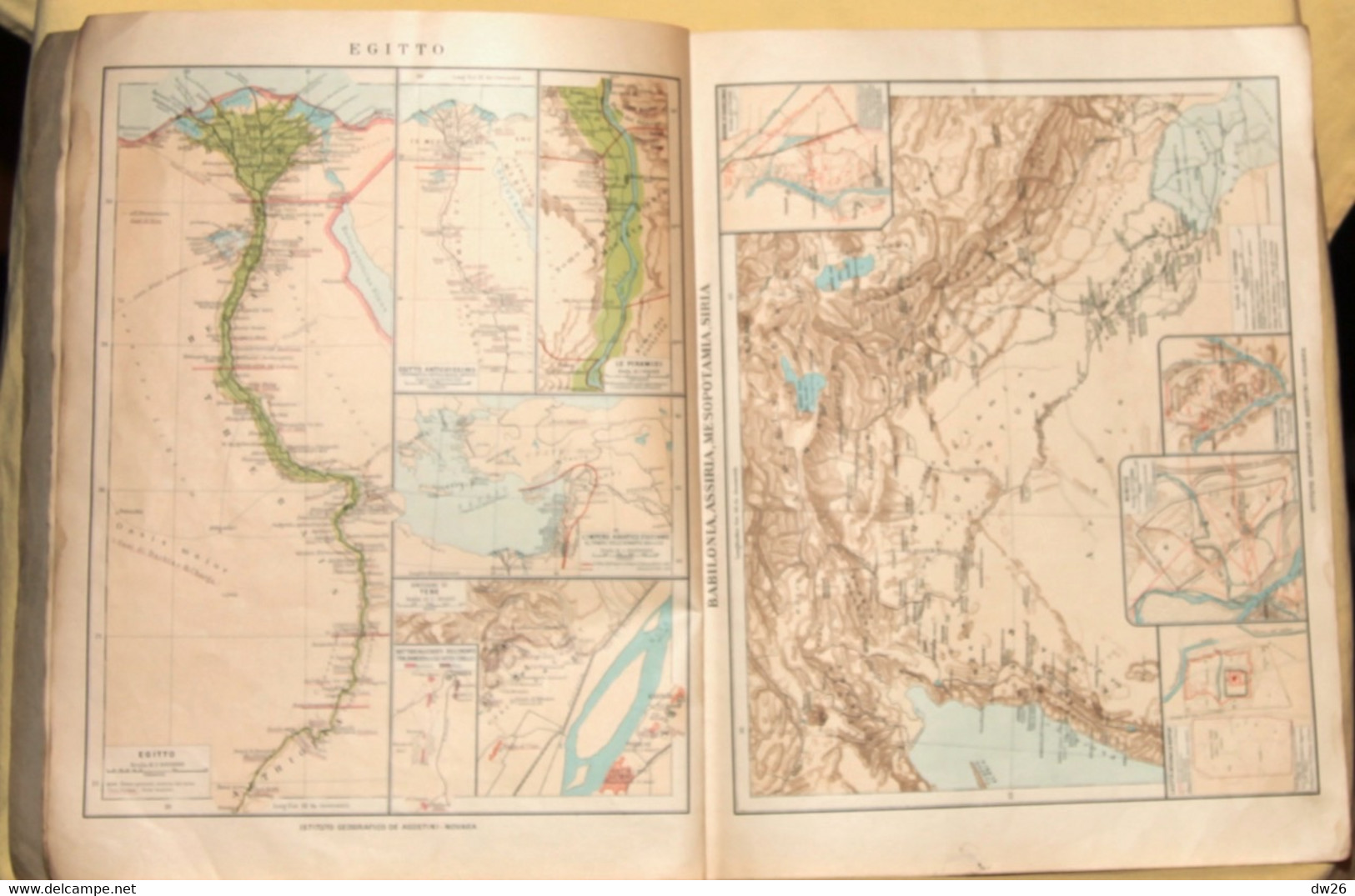 Atlas Historique - Atlante Storico, Fascicolo I: Evo Antico (l'Antiquité) Instituto Geografico De Agostini - Historia, Filosofía Y Geografía