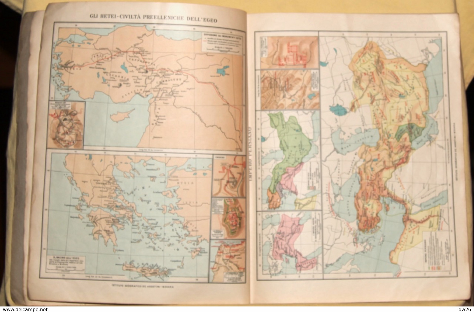 Atlas Historique - Atlante Storico, Fascicolo I: Evo Antico (l'Antiquité) Instituto Geografico De Agostini - Geschichte, Philosophie, Geographie