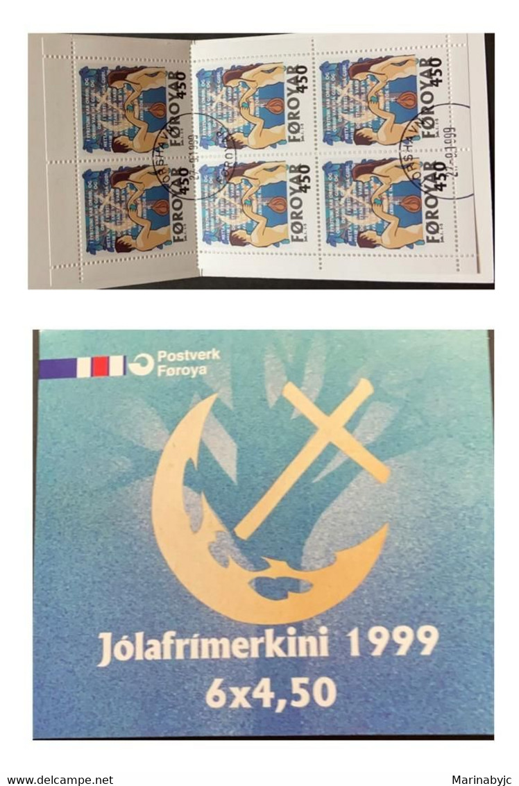 SP) 1999 DENMARK FAROE ISLANDS, POSTCARD AND MINISHEET SET OF 6, FOROYA IN DANES, MNH - Otros & Sin Clasificación