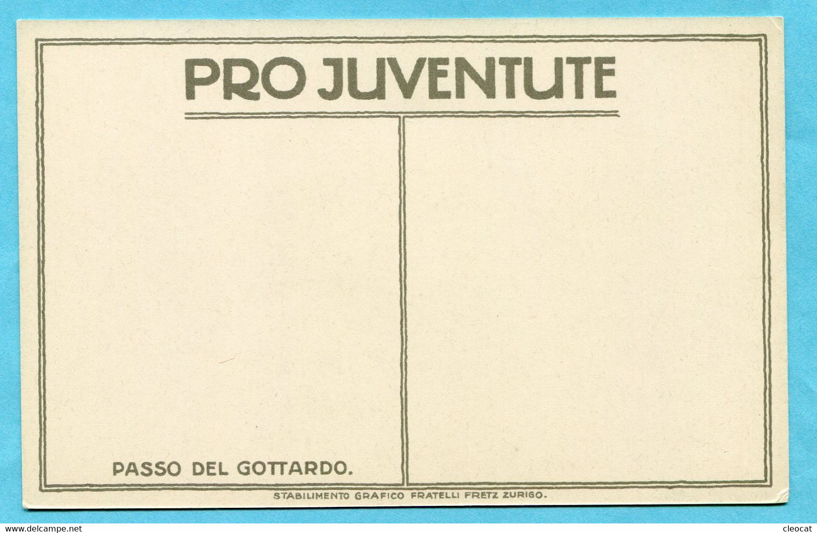 Pro Juventutekarte Nr. 31 - Passo Del Gottardo - Covers & Documents