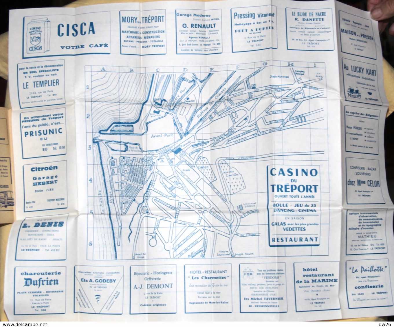 Plan Des Rues Le Tréport (Seine-Inférieure) 1960 Environ - Edité Par Syndicat D'Initiative Et Commerçants - Other & Unclassified