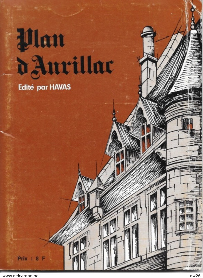 Plan Des Rues D'Aurillac (Cantal) 1975 Environ - Edité Par Havas - Altri & Non Classificati