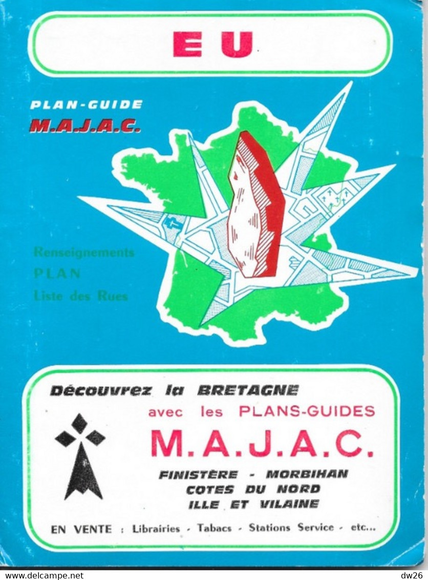 Plan-Guide M.A.J.A.C. Liste Des Rues D'Eu (Normandie, Seine-Maritime) 1975 Environ - Avec Conseil Municipal - Autres & Non Classés