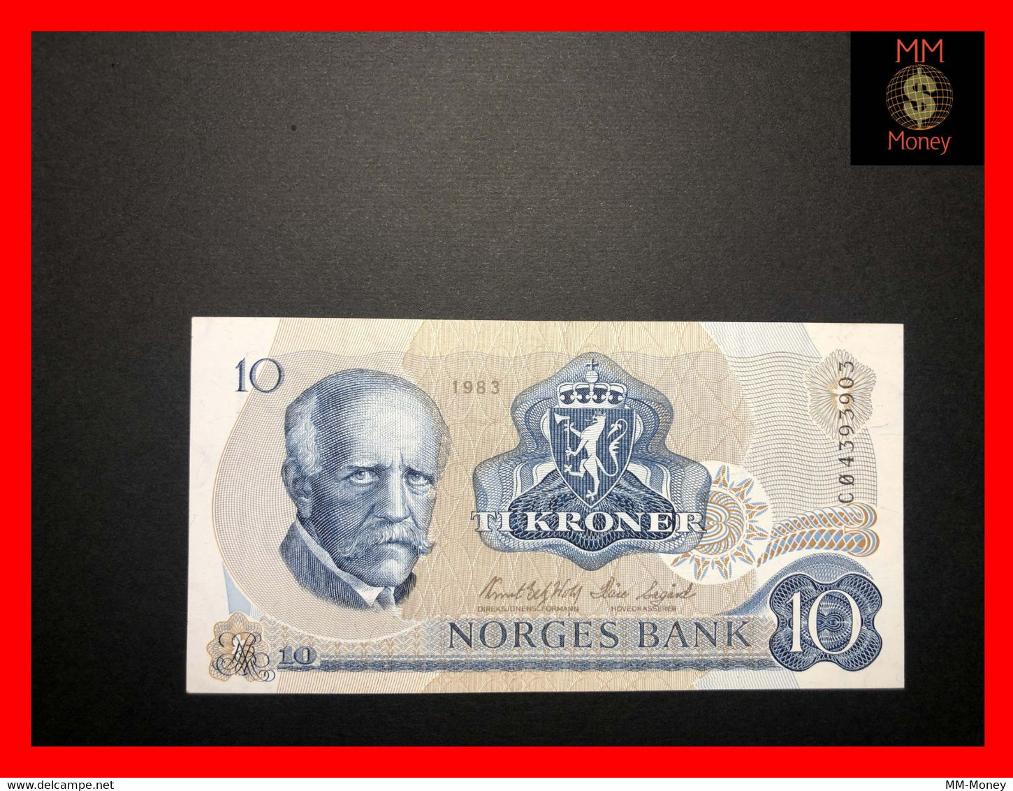 NORWAY  10  Kroner  1983  P. 36   XF + - Norvegia