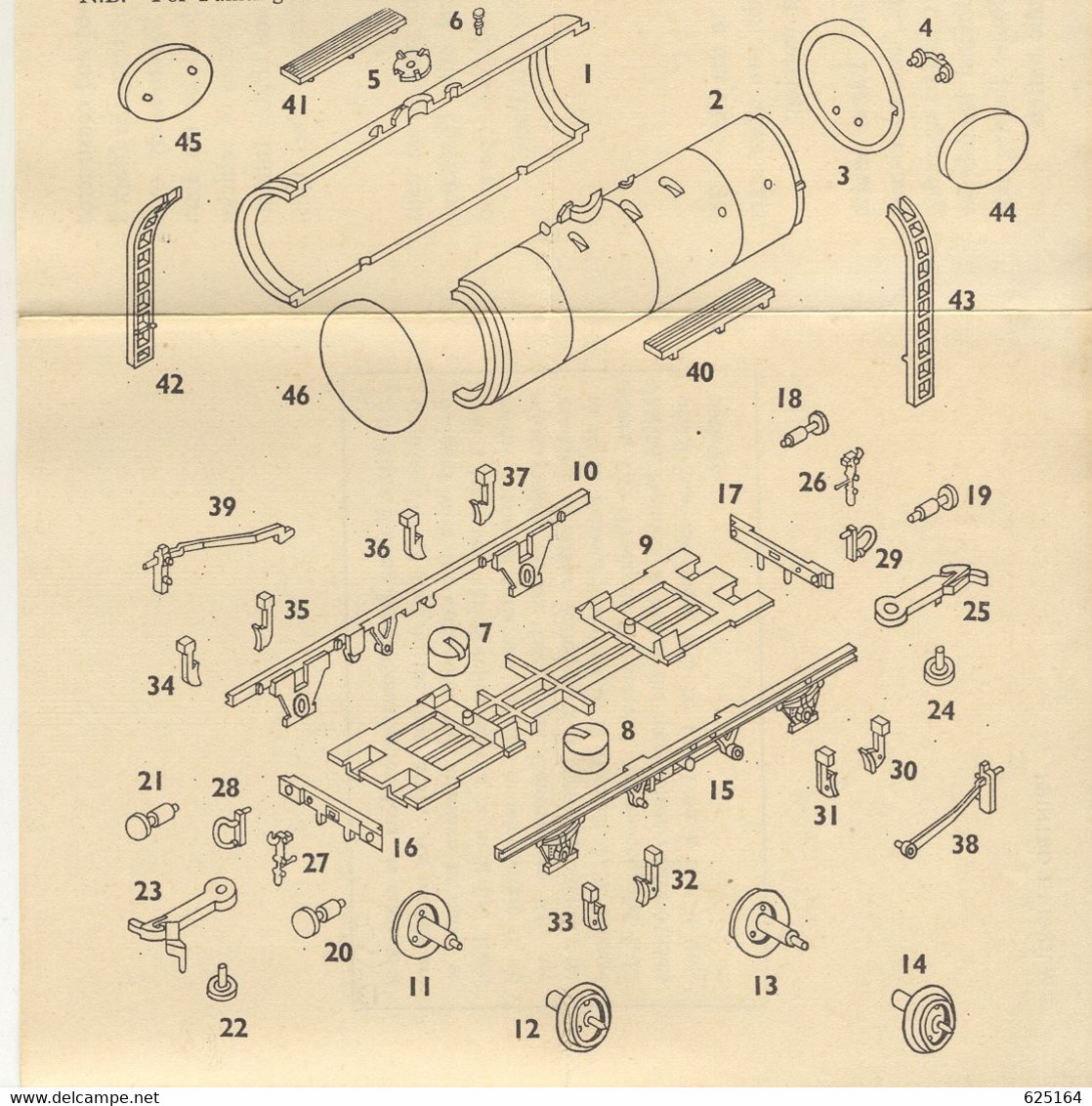 Instructions De Montage AIRFIX CLASS B Tank Wagon 1960s - Anglais