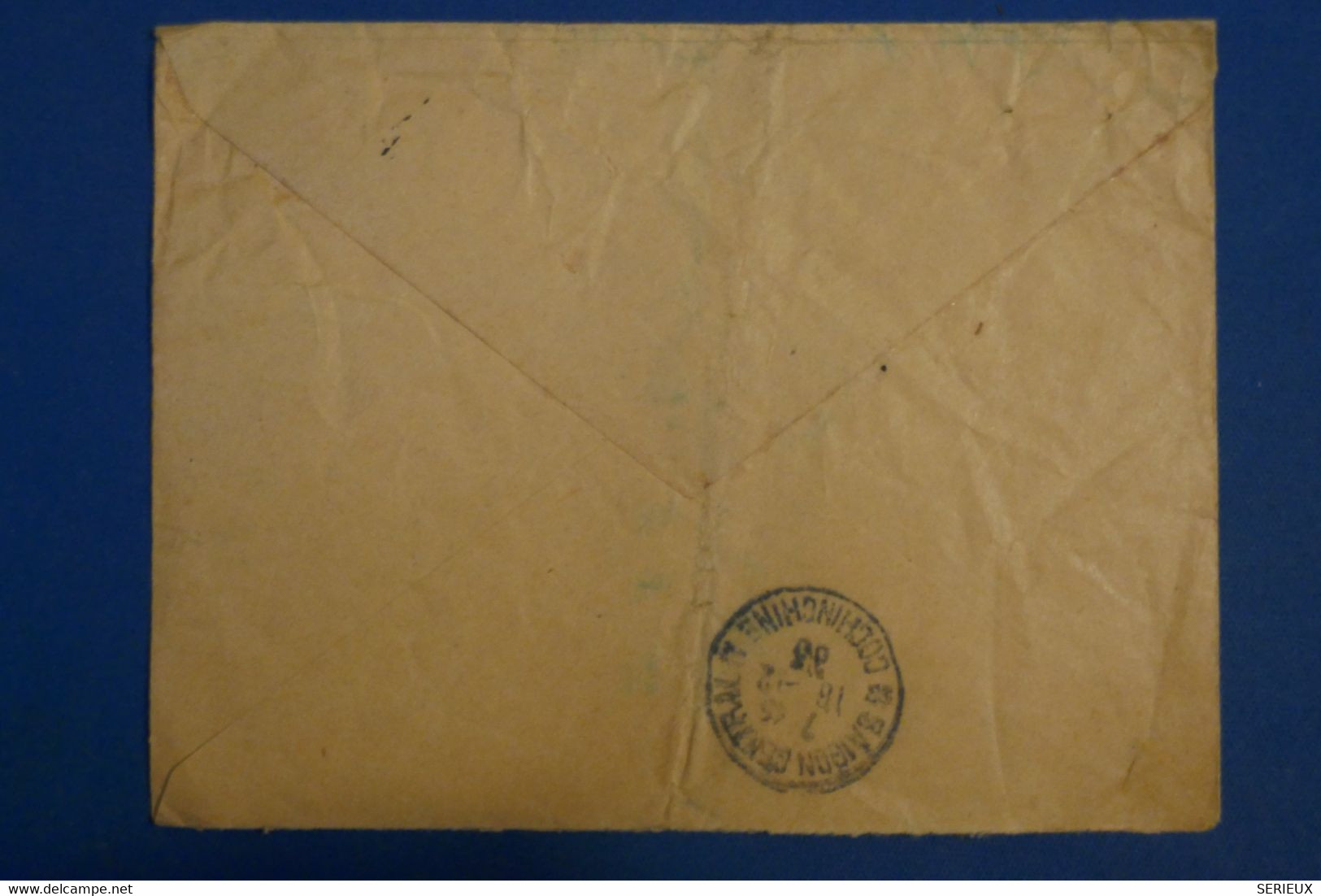 AL2  INDOCHINE   BELLE LETTRE RECOM.  1933 PETIT BUREAU VINH POUR  DOYET FRANCE +PAIRE DE TP + AFFR .INTERESSANT - Airmail