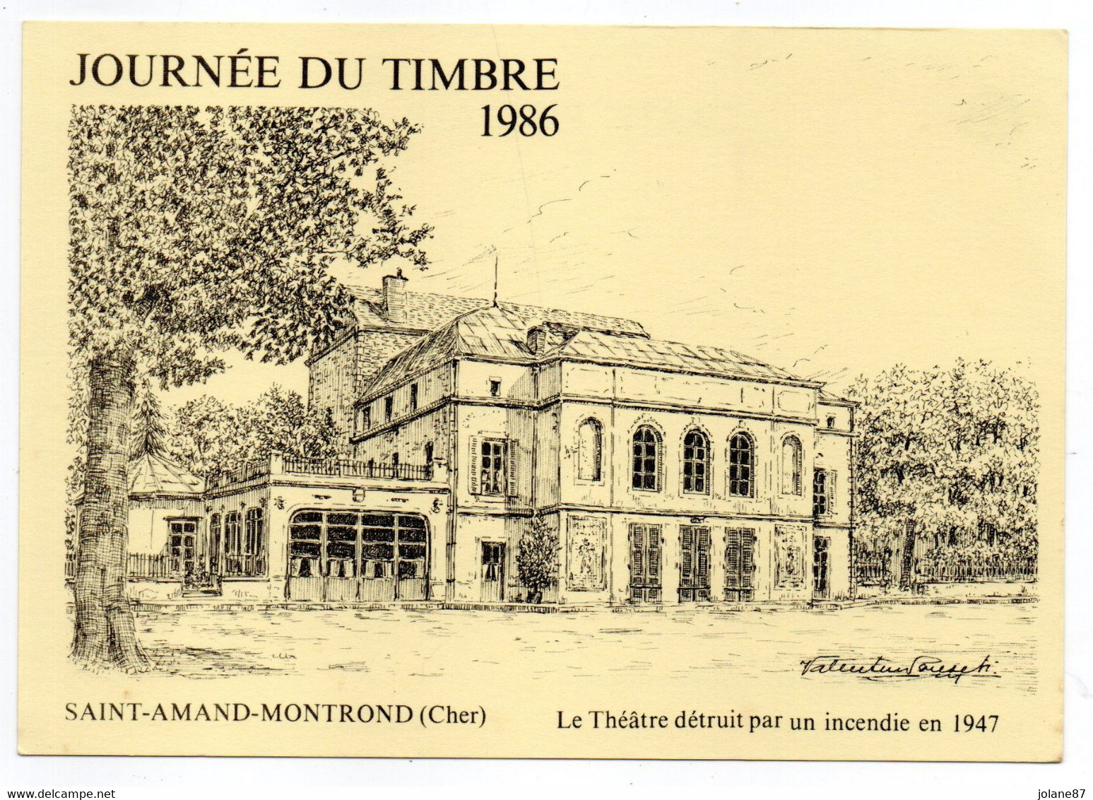 CPM   18 SAINT AMAND MONTROND  -     JOURNEE DU TIMBRE 1986 - Stamps (pictures)