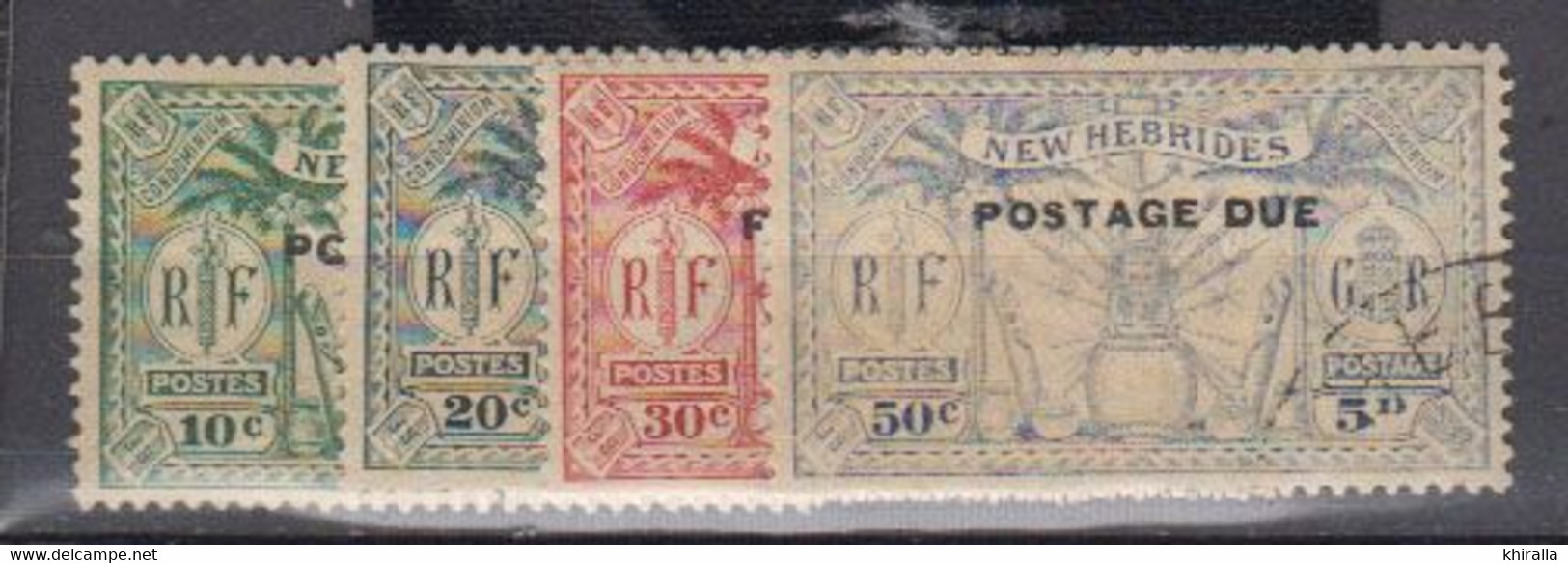 Nouvelles Hébrides     1925   TAXE  N°  6 / 9      COTE        30 € 00     ( S 152 ) - Portomarken