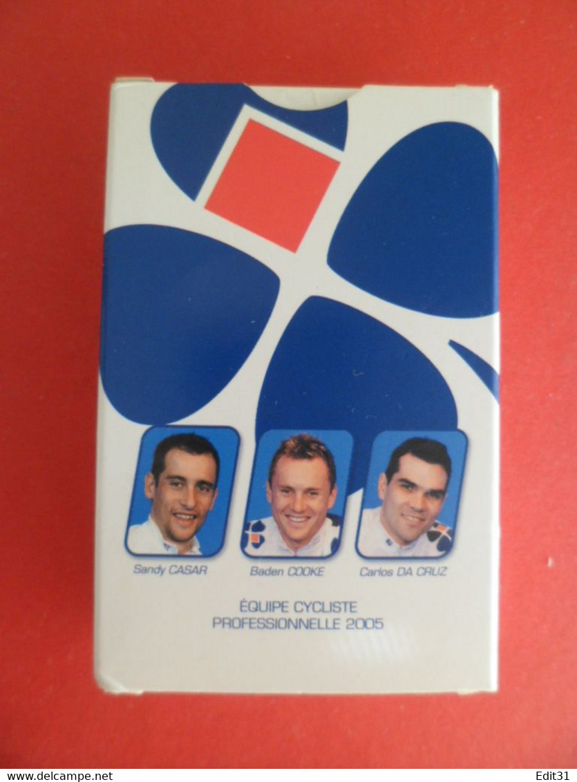 Jeu De Cartes Francaise Des Jeux 2005 - Equipe Cycliste Professionnelle Sandy CASAR COOKE DA CRUZ GEE EISEL GILBERT - 32 Cards