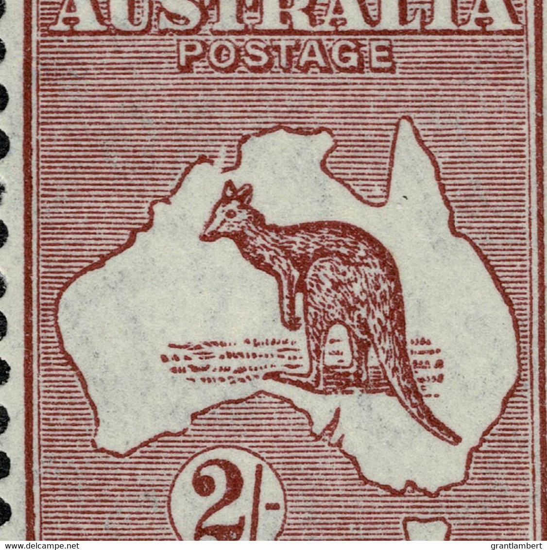 Australia 1935 Kangaroo 2/- Maroon C Of A Wmk Die II Corner Pair MNH - Variety - Mint Stamps