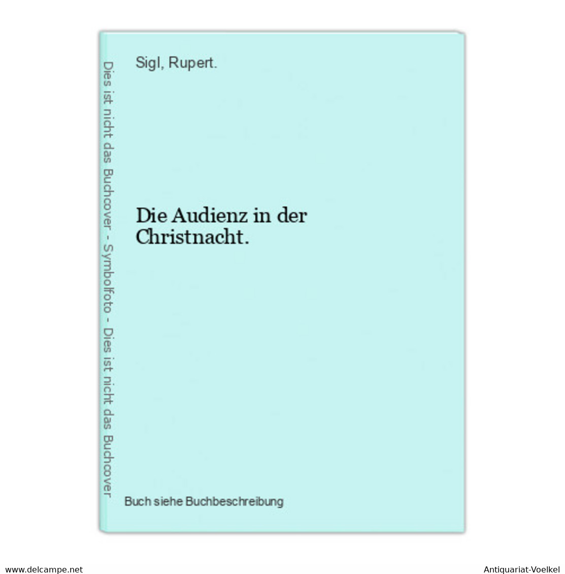 Die Audienz In Der Christnacht. - Auteurs Int.