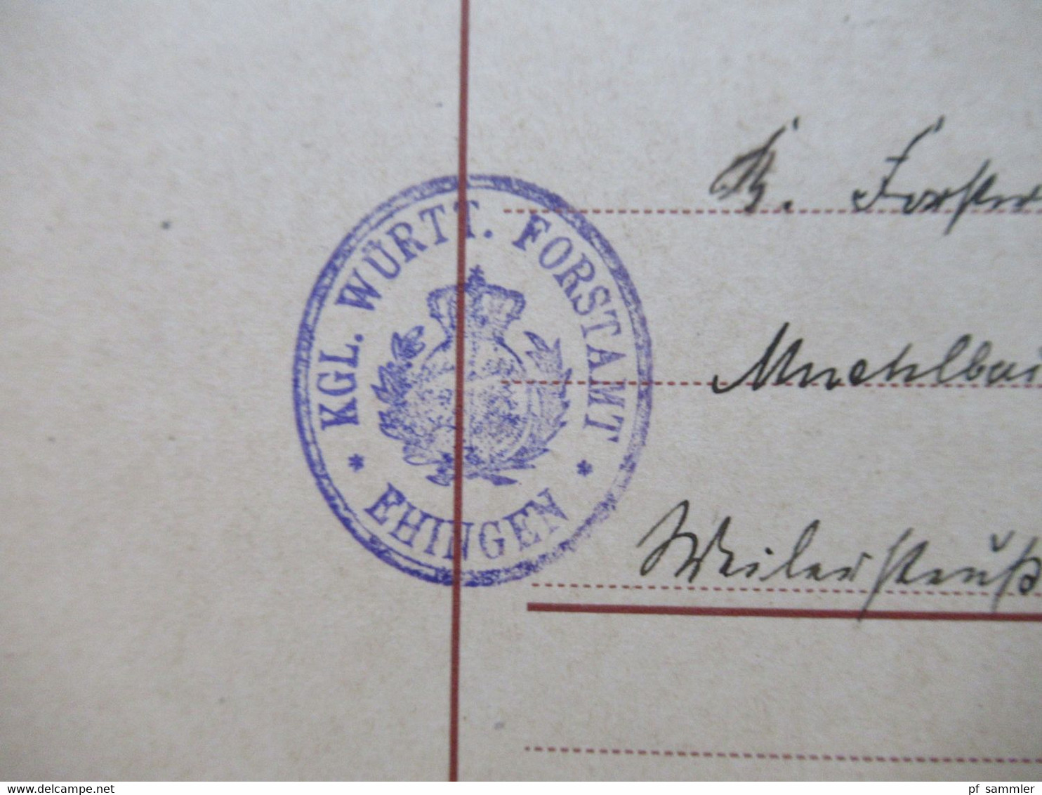 AD Württemberg Ganzsachen Posten Umschläge Und PK Auch Dienstpost Verschiedene Stempel! Stöberposten Mit 16 Belegen - Postal  Stationery