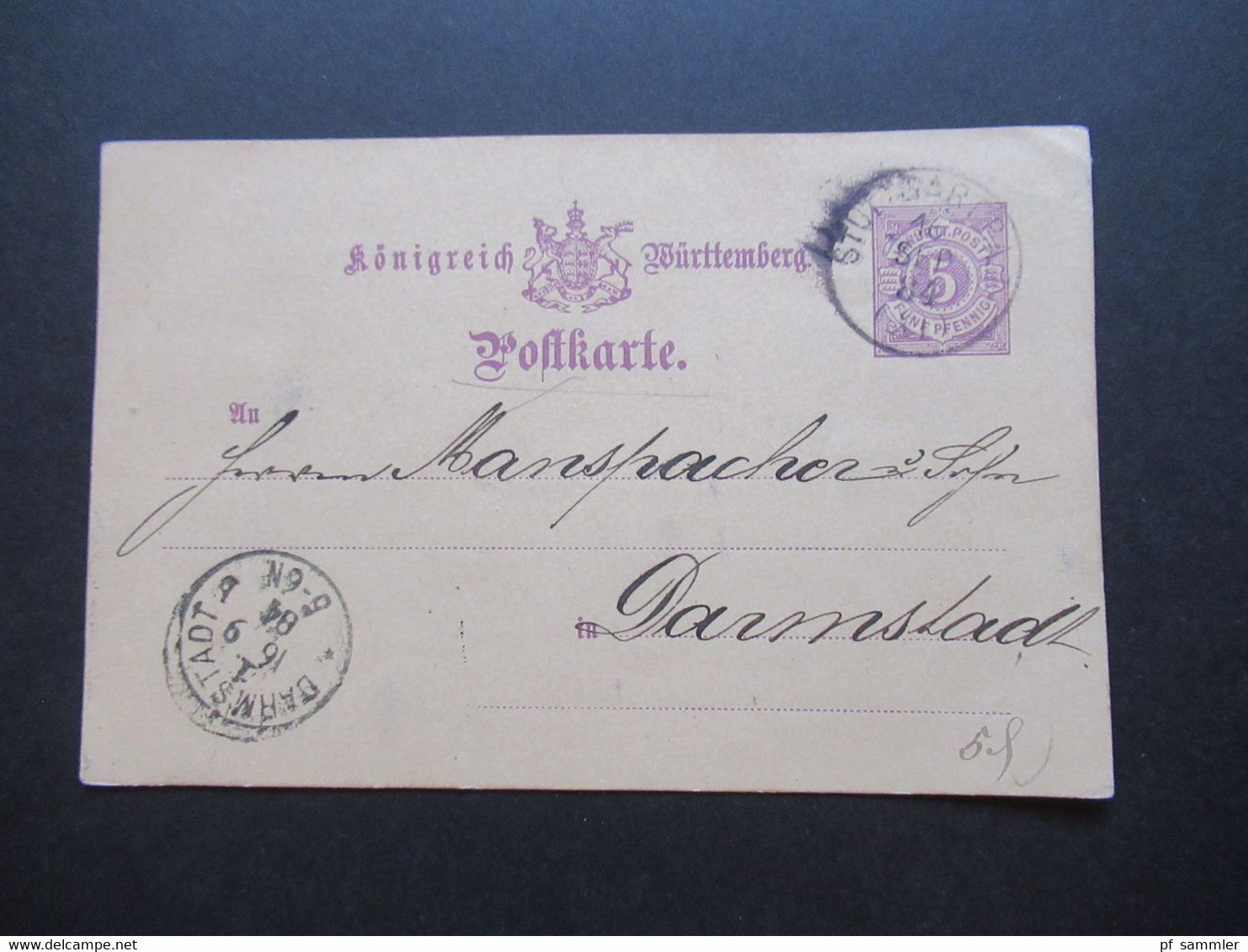 AD Württemberg Ganzsachen Posten Umschläge und PK auch Dienstpost verschiedene Stempel! Stöberposten mit 16 Belegen