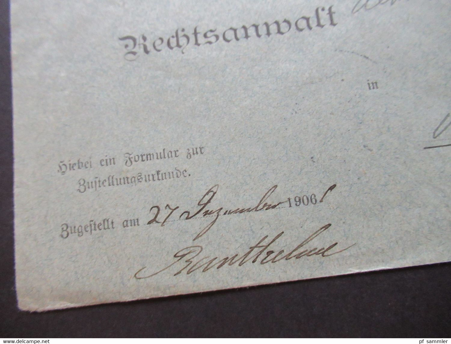 AD Württemberg Dienstpost Markenbriefe Gericht / Amtsgericht / Amtlicher Verkehr 8 Belege Um 1905 / 1906 - Brieven En Documenten