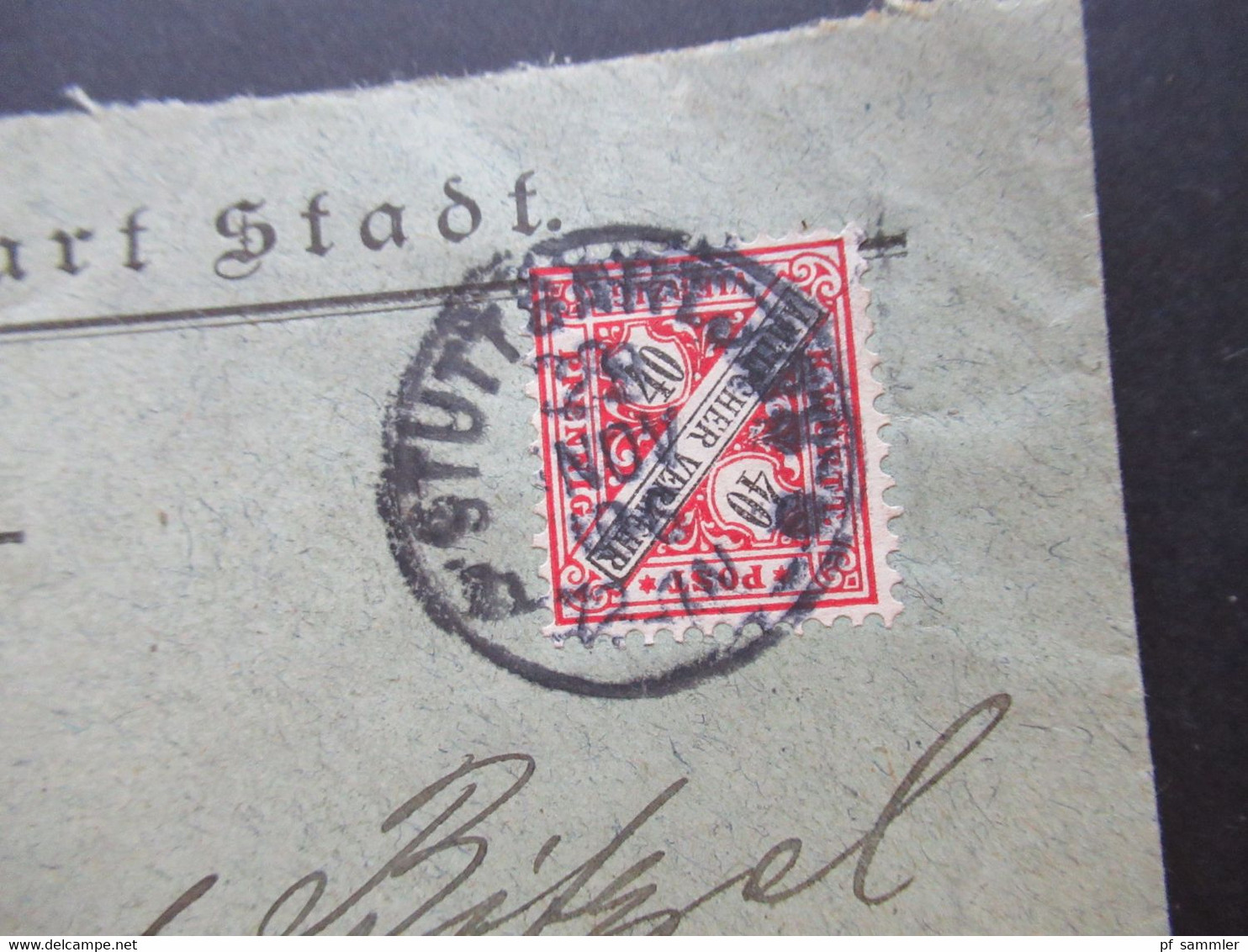 AD Württemberg Dienstpost Markenbriefe Gericht / Amtsgericht / Amtlicher Verkehr 8 Belege um 1905 / 1906