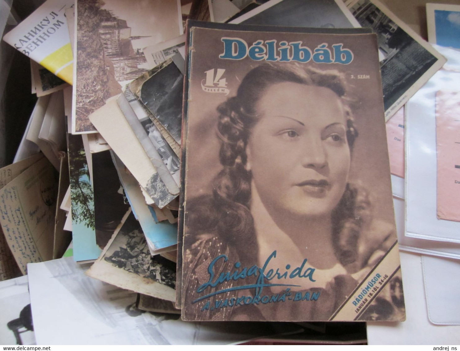 Delibab Luisa Ferida Budapest 1942 Carsta Lock - Revues & Journaux