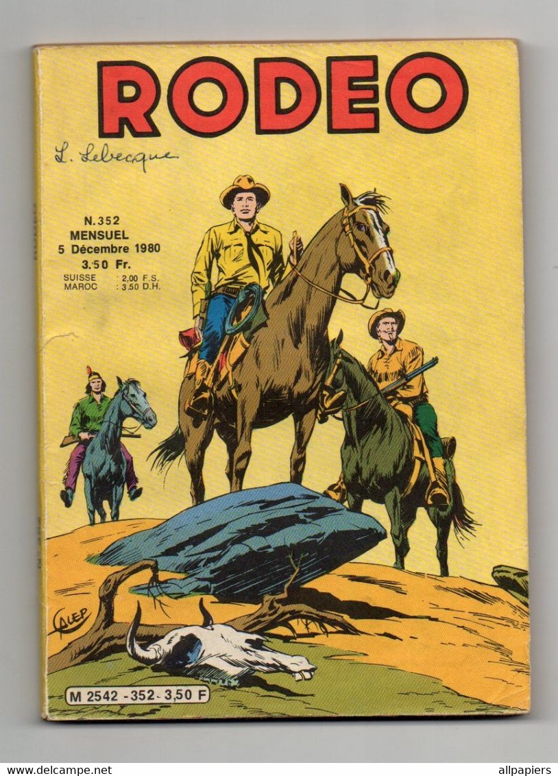 Rodéo N°352 Tex - Baby Bang - Le Frisbee De 1980 - éditions LUG - Rodeo