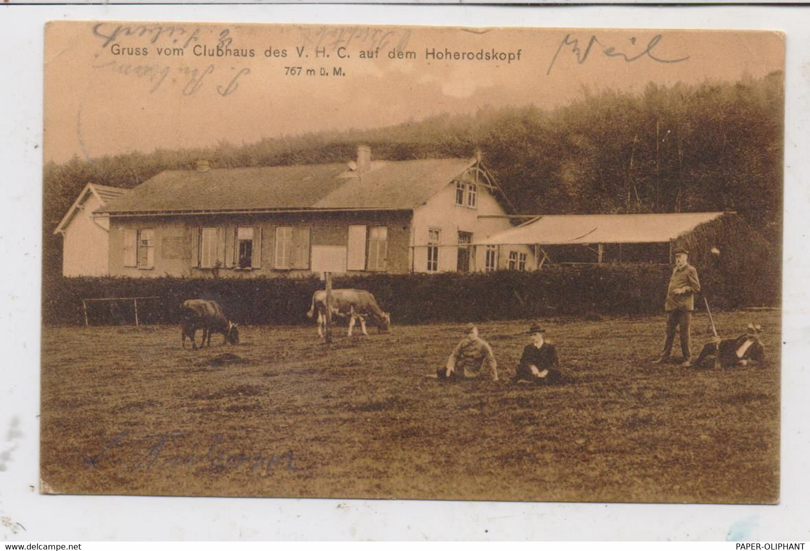 6479 SCHOTTEN, Clubhaus Des V. H. C. Auf Dem Hoherodskopf, 1906, Kl. Druckstelle - Lauterbach