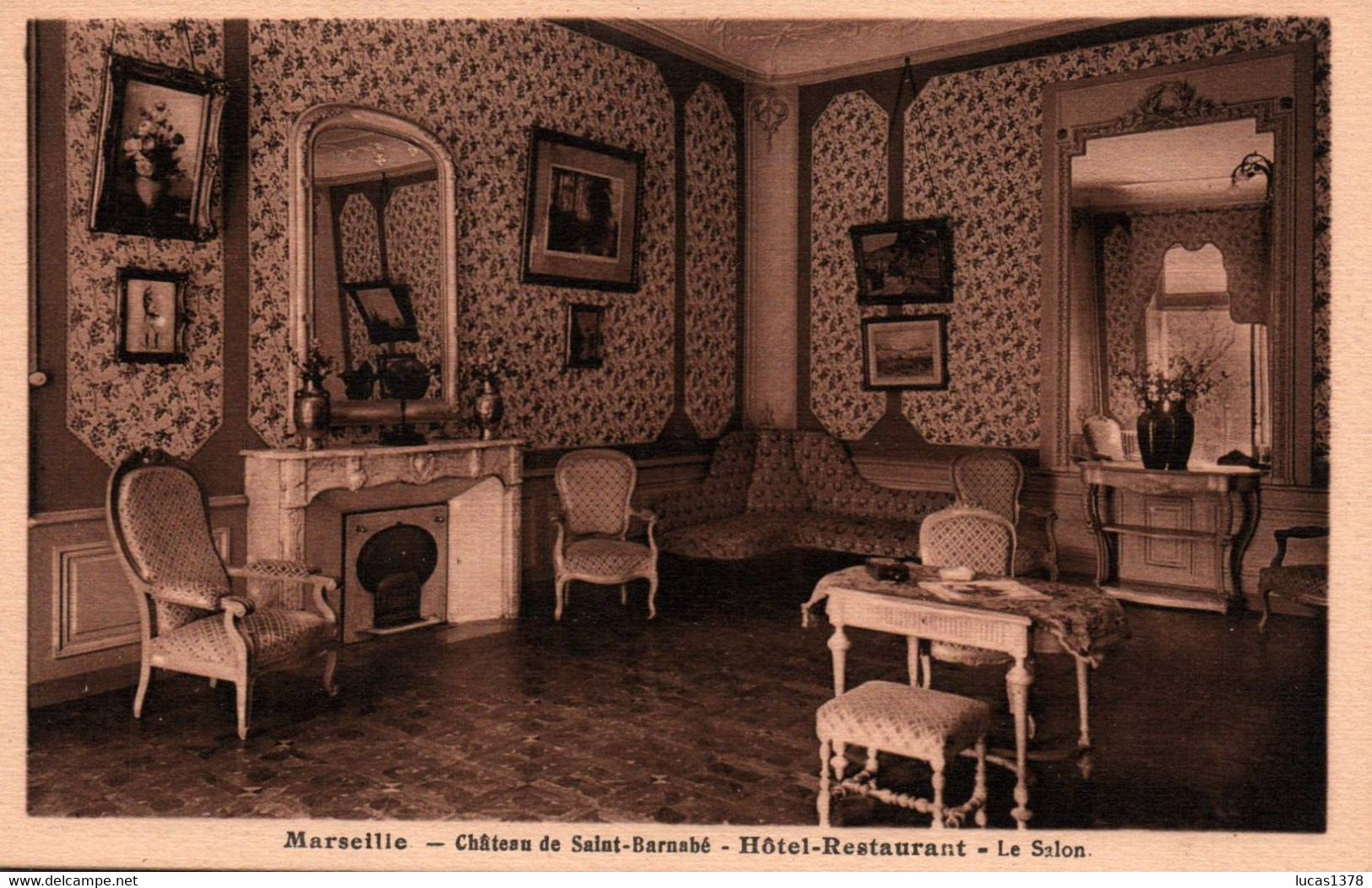 13 / MARSEILLE / HOTEL CHATEAU DE SAINT BARNABE / LE SALON - Saint Barnabé, Saint Julien, Montolivet