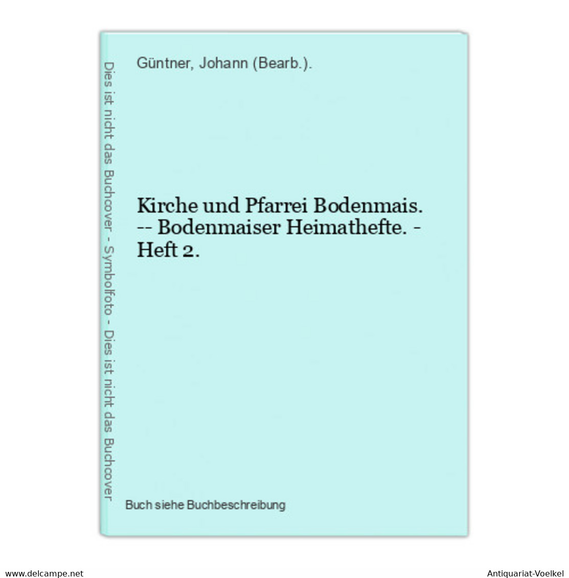 Kirche Und Pfarrei Bodenmais. -- Bodenmaiser Heimathefte. - Heft 2. - Wereldkaarten