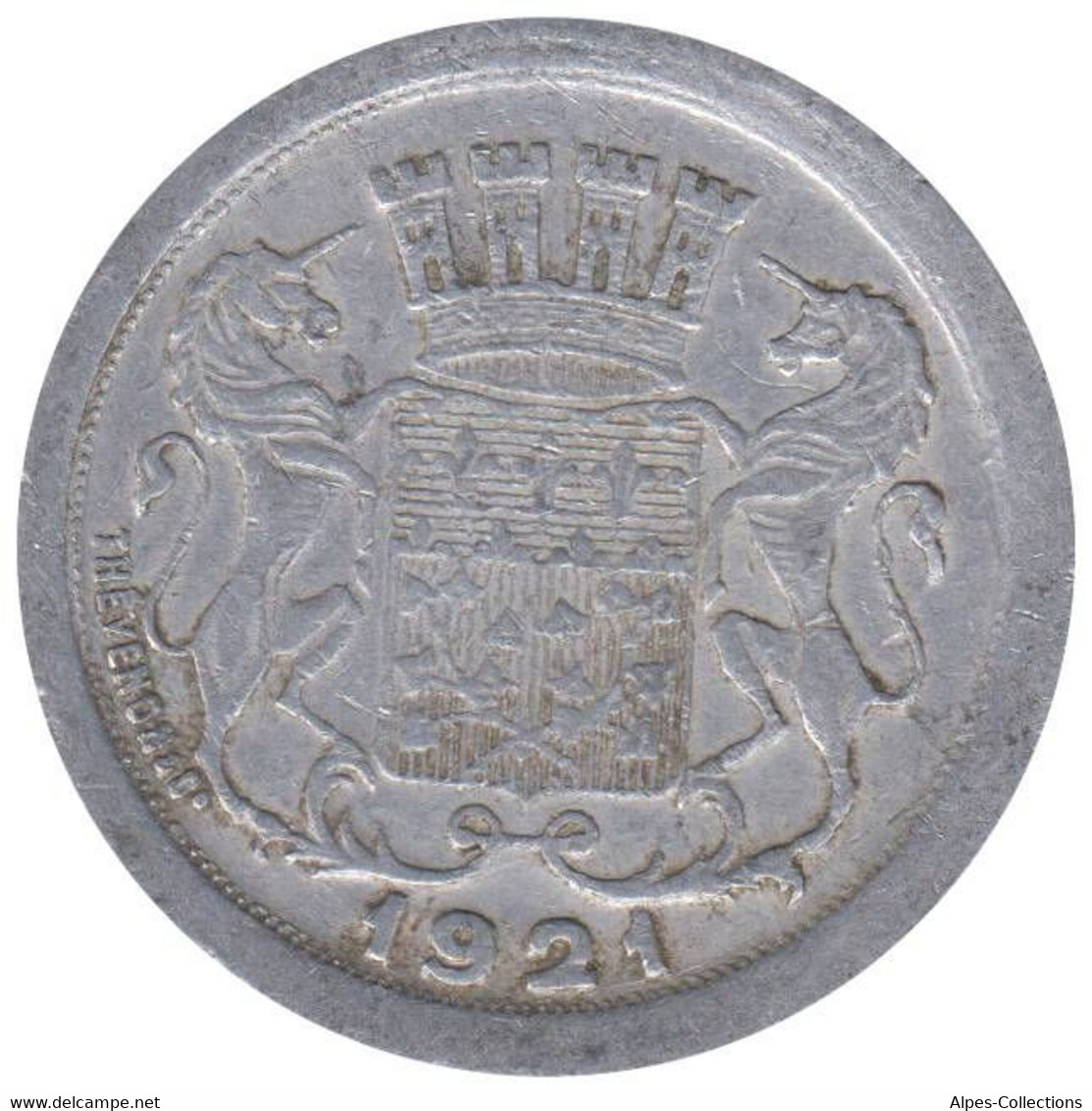 AMIENS - 01.04 - Monnaie De Nécessité - 10 Centimes 1921 - Monétaires / De Nécessité