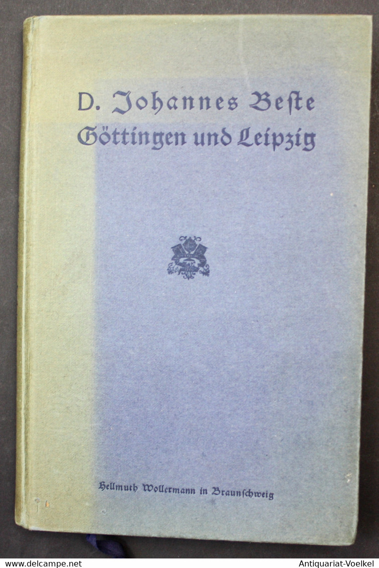 Göttingen Und Leipzig. Universitätserinnerungen. - Wereldkaarten