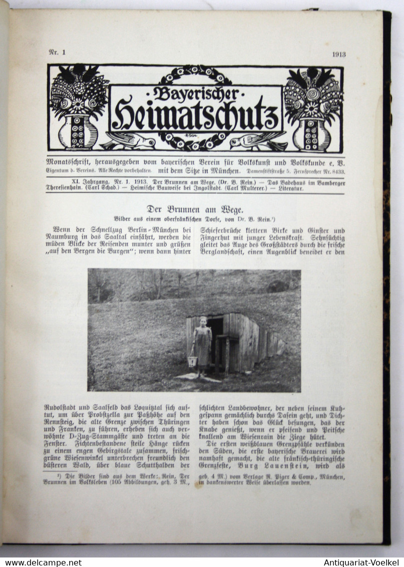 Bayrischer Heimatschutz. - Monatsschrift. Nr. 1. - XI Jahrgang 1913. - Landkarten